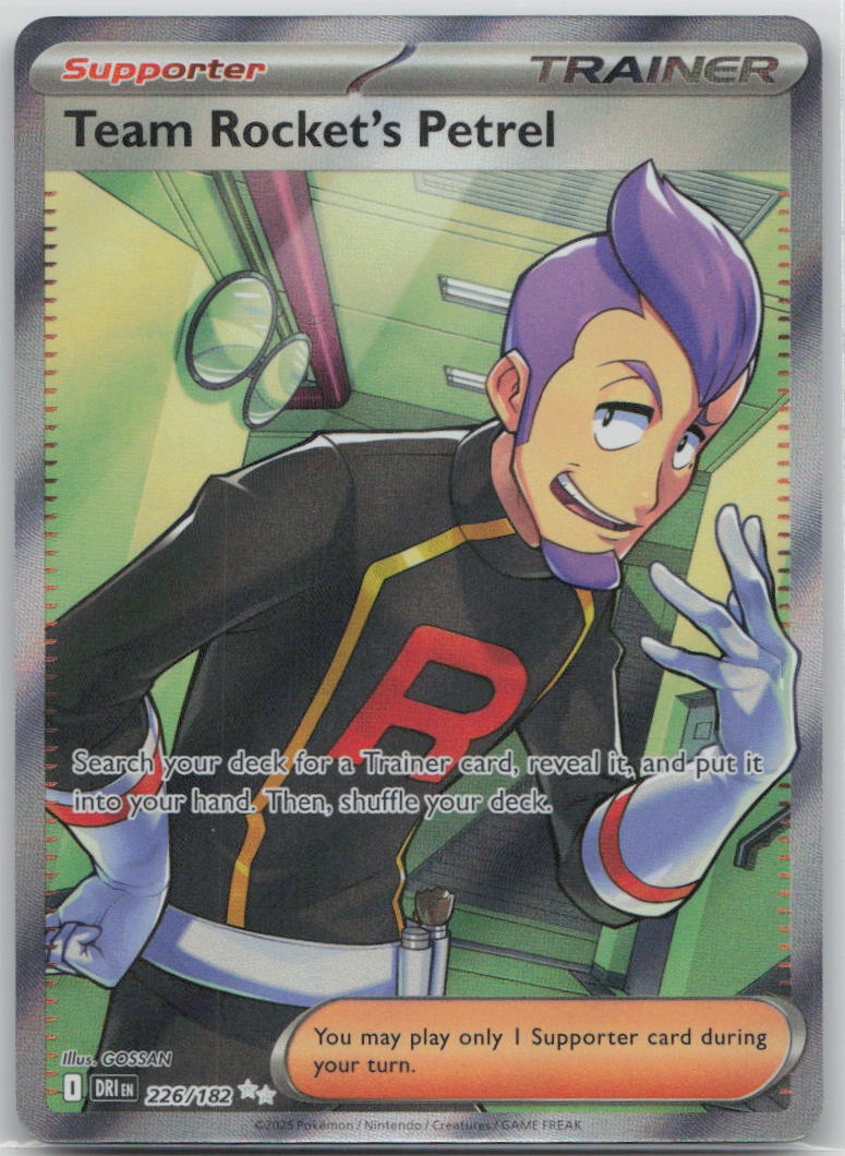 Team Rocket's Petrel 226/182 SV10: Destined Rivals Pokemon NM English