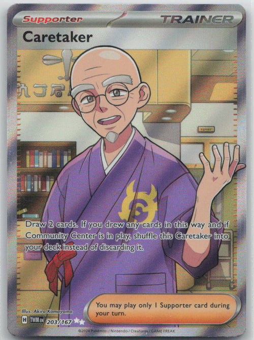 Caretaker 203/167 SV06: Twilight Masquerade Pokemon NM English