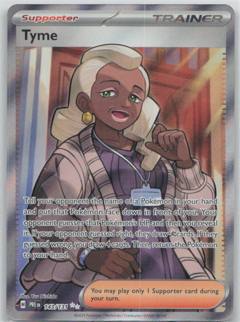Tyme 143/131 SV: Prismatic Evolutions Pokemon NM English