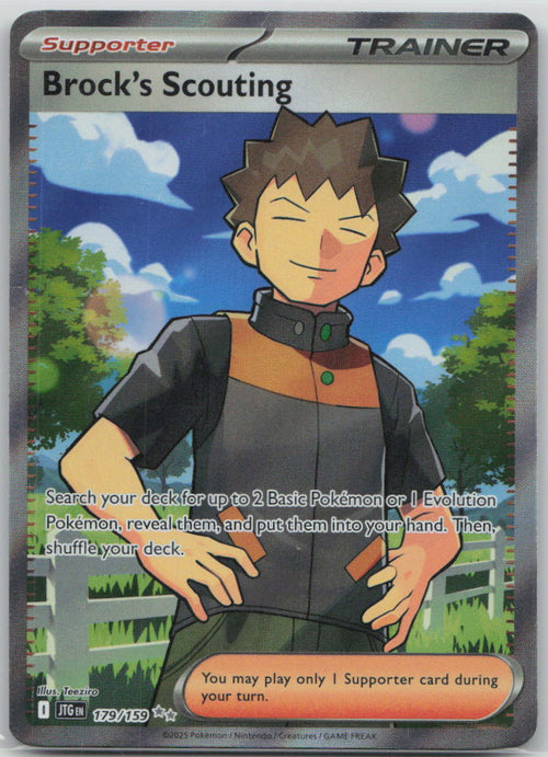 Brock's Scouting 179/159 SV09: Journey Together Pokemon NM English