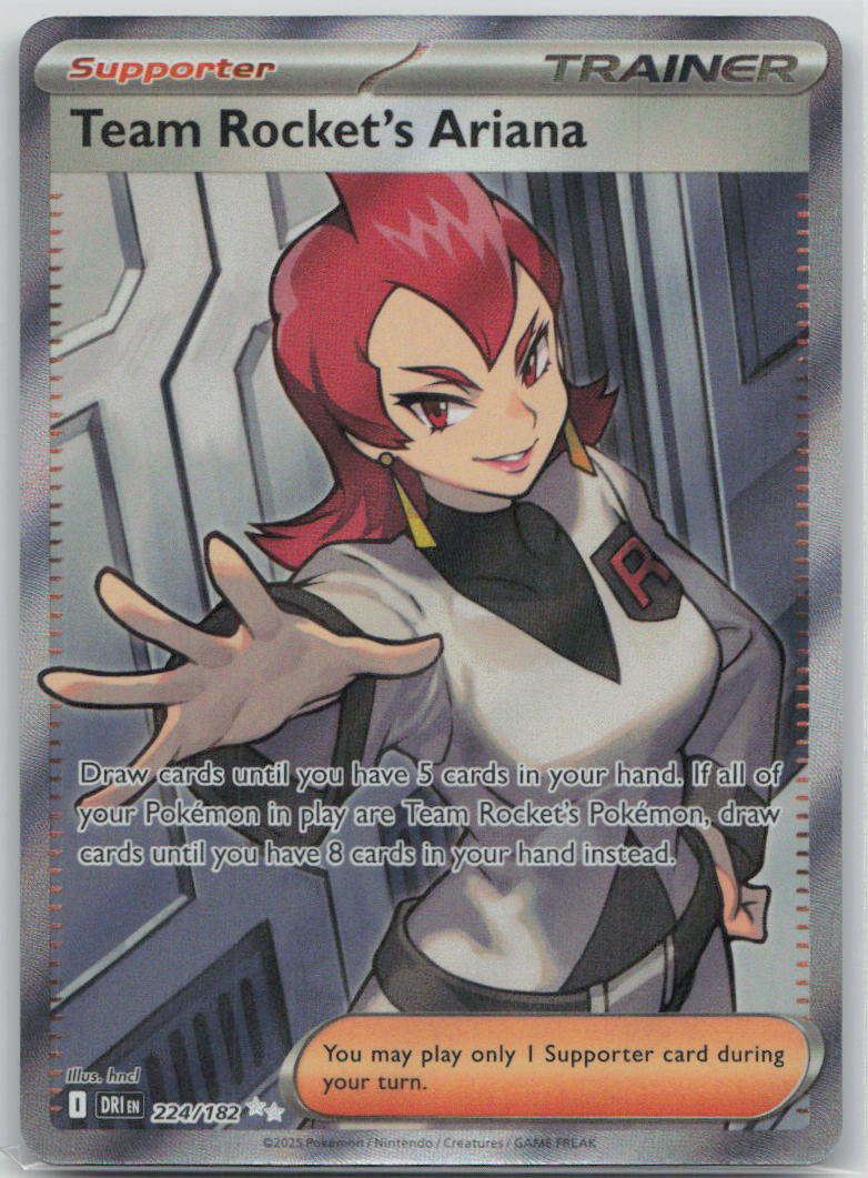Team Rocket's Ariana - 224/182 SV10: Destined Rivals Pokemon NM English